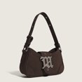 thumbnail image 4 of Bolso bandolera con adornos metálicos de moda 2024, bolso de hombro con textura de gamuza para mujer, bolsos de marca de diseñador de lujo y, 4 of 5