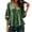 #141-Green, variant on Warop Women's V Neck Tiered Ruffle Puff Sleeve 3/4 Sleeve Loose Blouse Top Casual Chic for Daily Wear Outing