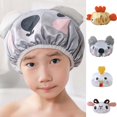 thumbnail image 1 of Dream Lifestyle Kids 3D Animal Shower Cap,Waterproof,Reusable,Double Layer Bath Hat Kids Fun Cartoon Animal Shower Caps 1PC, 1 of 8