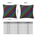 thumbnail image 2 of Honeii Rainbow Hearts Print Throw Pillow, Square Decorative Pillow Forms Soft Fluffy Plump Pillow Decorative Pillow Inserts,Couch Pillows-18"x18", 2 of 7