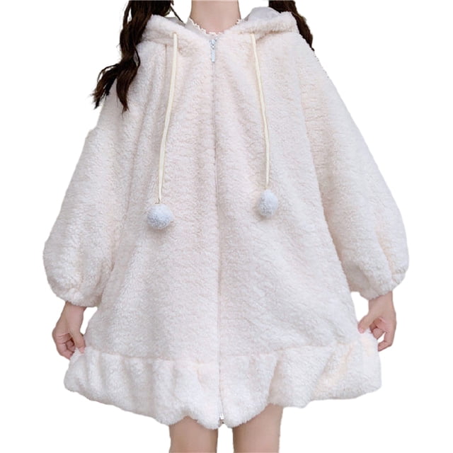 keepw Anime Hooded Jacket Wide Application Soft And Skin Friendly Fashionable And Cute white M