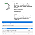thumbnail image 2 of Manifold Absolute Pressure Sensor Connector - Compatible with 1983 - 1985, 1992 - 1996 Cadillac Commercial Chassis 1984 1993 1994 1995, 2 of 2