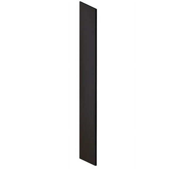 Salsbury Industries 30034BLK Side Panel - Open Access Designer Wood Locker - 18 Inches Deep - with Sloping Hood - Black