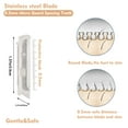 thumbnail image 5 of 18-Pack Replacement Heads for Finishing Touch Flawless Dermaplane Glo, Sonic Facial Exfoliation Blades, Refill Blades for Vibrating Dermaplane Razor with Safety Micro-guards, 5 of 7