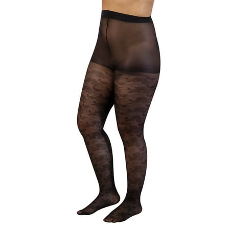 

Women s Silk Impressions Sheer Floral Tights 3-Pack