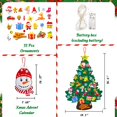 thumbnail image 2 of Árbol de Navidad de fieltro Dailivify de 90 cm con calendario de adviento y 33 adornos, 2 of 7