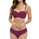 thumbnail image 1 of Traje de baño para mujer, bikini de tirantes sin espalda de color liso para mujer, trajes de baño para mujer, conjuntos de bikini para mujer, trajes de baño de bikini para mujer, 1 of 8