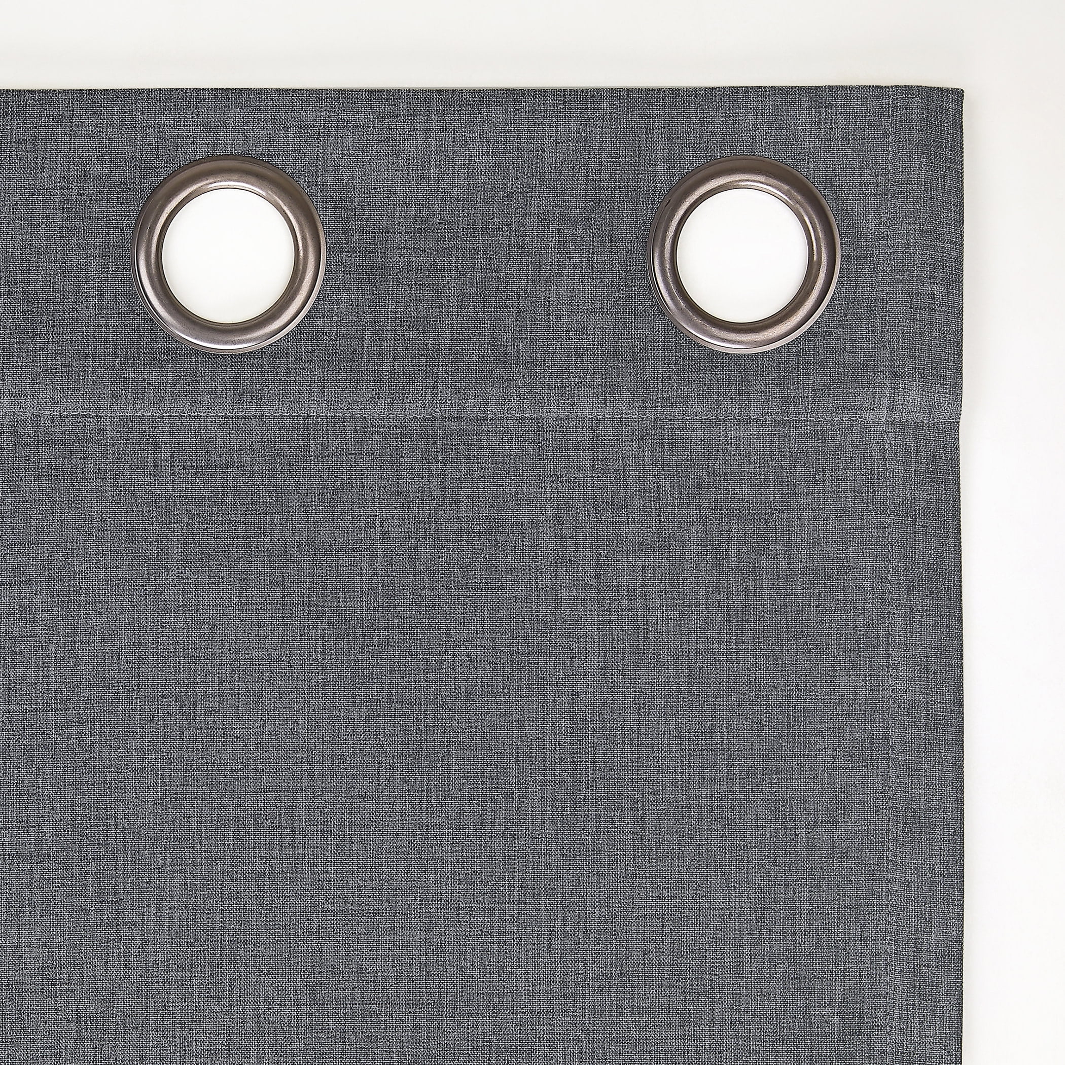 Sun Zero Tyrell Tonal Texture Draft Shield Fleece Insulated 100% Blackout Grommet Curtain Panel In Sterling Gray, 50"X84", Sterling Gray