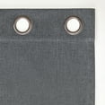 thumbnail image 5 of Sun Zero Tyrell Tonal Texture Draft Shield Fleece Insulated 100% Blackout Grommet Curtain Panel In Sterling Gray, 50"X63", Sterling Gray, 5 of 10