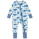 thumbnail image 2 of Cowsor Onepiece Romper Baby Boy Girl Newborn Zip Up Outfit Long Sleeve Rollover cuffs, 2 of 7