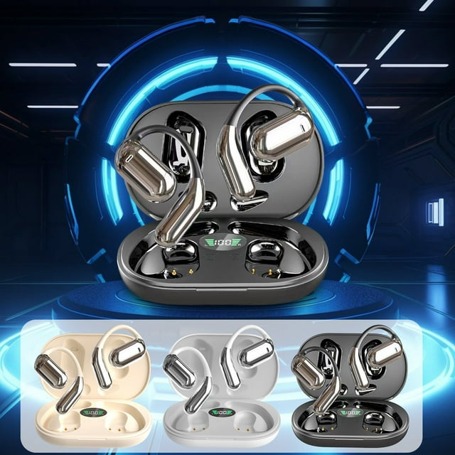 Auriculares Bluetooth, reducción de ruido, diseño resistente al sudor, deportivos, para correr y desplazarse, batería de larga duración, libertad inalámbrica.