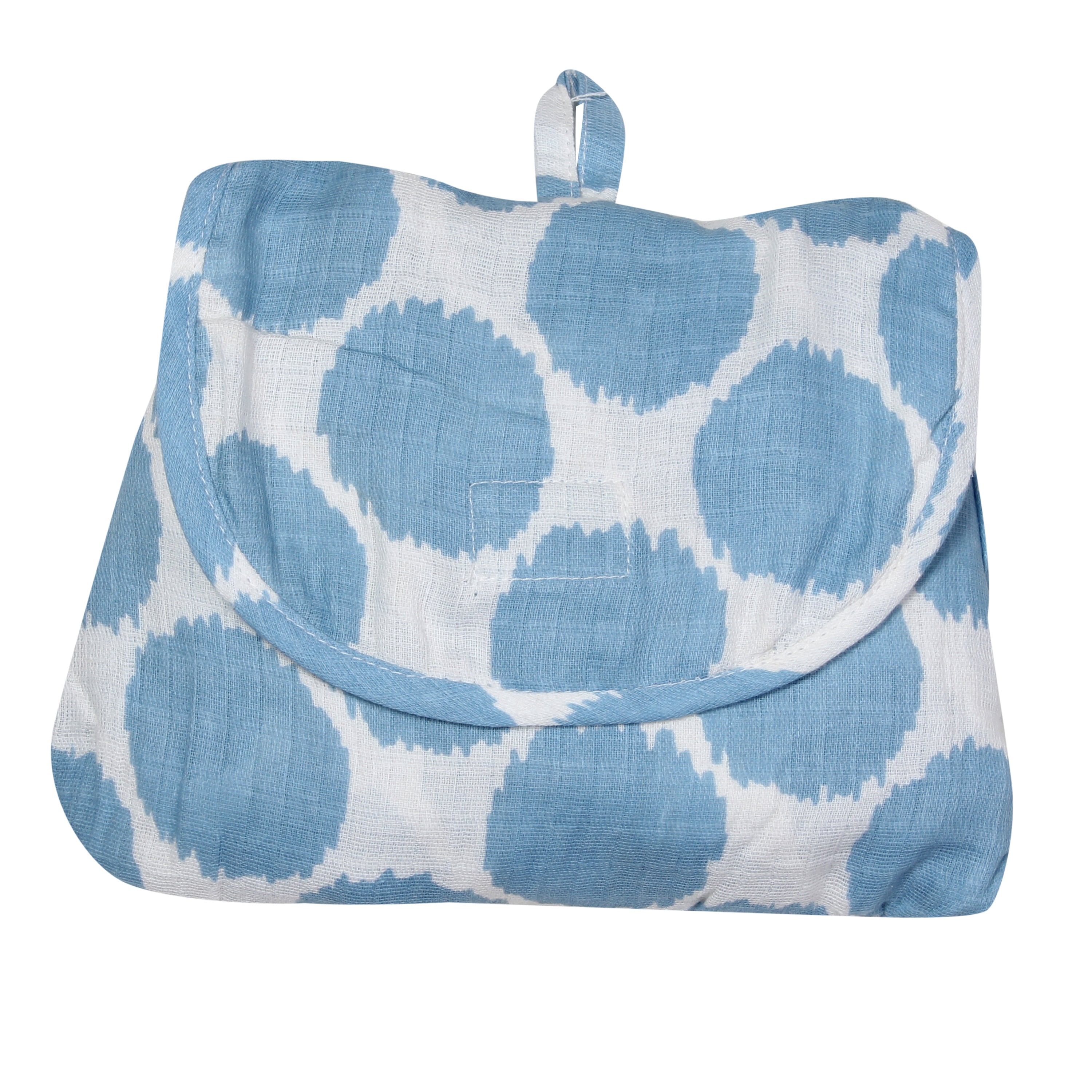 Bacati - Blue Dots Muslin Privacy Nursing Cover