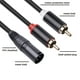 thumbnail image 2 of Cable adaptador divisor Cateissary XLR hembra a macho 1m 2m, 2 of 6