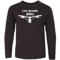 thumbnail image 3 of Inktastic Life Behind Bars Mountain Bike Long Sleeve Youth T-Shirt, 3 of 5