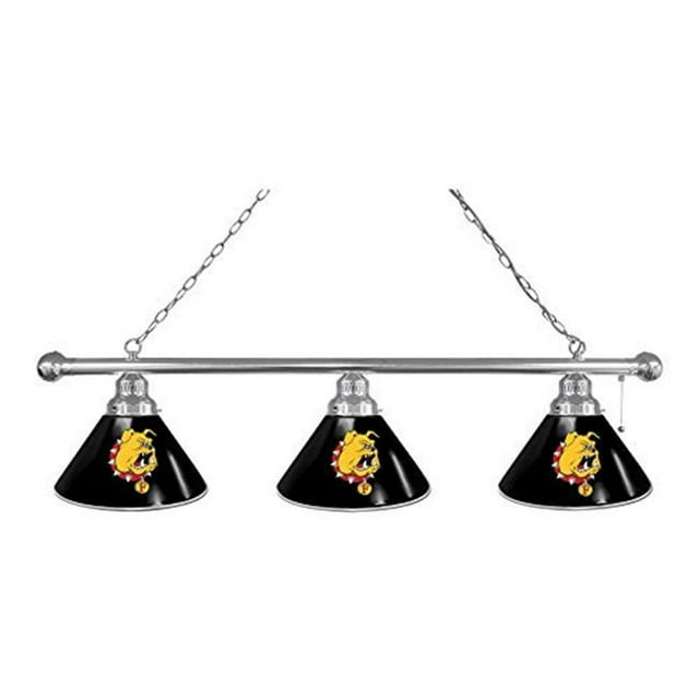 Holland Bar Stool BL3CHFerrSt Ferris State 3 Shade Billiard Light