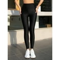 thumbnail image 3 of European And American Style Color Luster Leggings New Selling High Waist Tight Solid Color Small Feet High Elastic Pants, 3 of 6