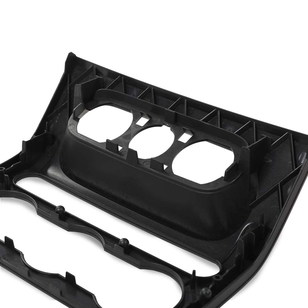 PIT66 Dash Radio Bezel Center Trim Panel Cover Fit for 2004-2008 Ford F150 4L3Z-1504302-AAA Black