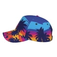 thumbnail image 2 of Lsque Beach with Palm Trees Baseball Cap Trucker Low Profile Hat Golf Dad Hat Adjustable Original Classic Unconstructed Plain Cap Men Women, 2 of 9