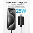 thumbnail image 3 of 25W Samsung Charger Super Fast Charging Type C Charger for Nokia X100 - Compatible with Galaxy S25/S25+/S24/S23/S22/S21/Plus/Ultra/FE/A16/A15/A56/A55/C55/Note 20, 3 of 3