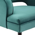 thumbnail image 6 of Modway Traipse Button Tufted Open Back Performance Velvet Armchair in Teal, 6 of 7