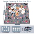 thumbnail image 5 of Extra Large Picnic Blankets Waterproof Foldable (60 "x 80") Beach Blanket Waterproof Sandproof,3-Layer Thicking Mat Outdoor Packable Camping Blanket, 5 of 6