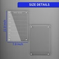 thumbnail image 3 of NIUBEE Acrylic Magnetic Weekly Meal Planner for Fridge(8" * 12"), Clear Set of 2 Dry Erase Board Calendar and Memo for Refrigerator Reusable Week Planner, Includes 6 Dry Erase Markers, 3 of 8