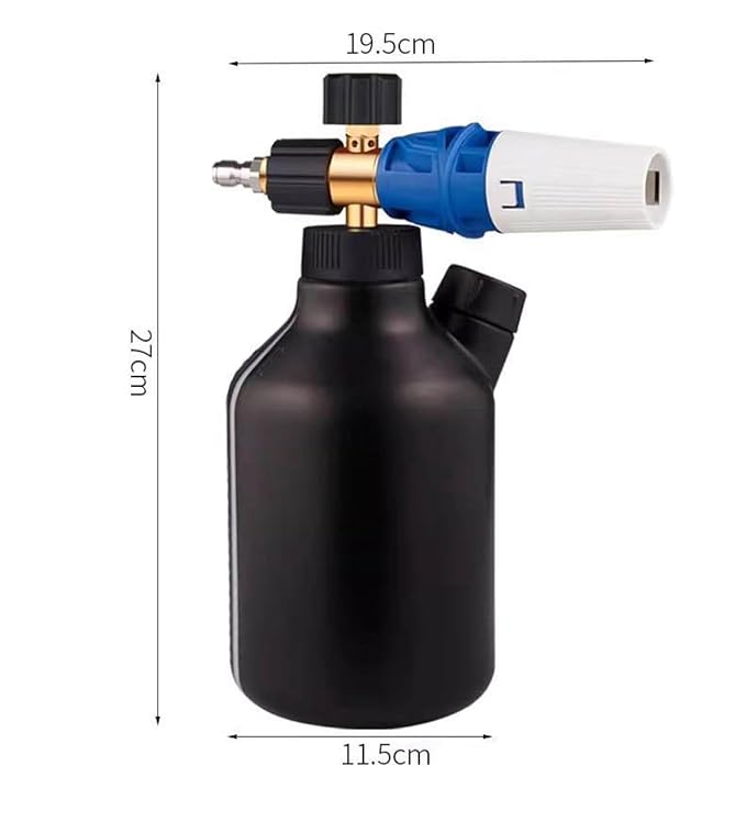 O.C.D AUTOMOTIVE Foam Cannon | Unique Side Fill | Professional Pressure Washer Attachment (Up to 4500 PSI) - Optimal for Superior Car Cleaning, Blue, OCDFOAMCANNONV1