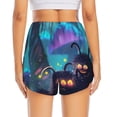 thumbnail image 2 of Lsque Cute Fuzzy Fantasy Creatures Printed Women's Running Shorts with Liner Pockets,Elastic Quick Dry Workout Athletic Gym Yoga Shorts,Womens High Waist Shorts-XX-Large, 2 of 9