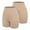 2 pack: Beige/beige, variant on Women's Comfortable Seamless Smooth Slip Shorts for Under Dresses