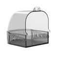 thumbnail image 3 of fastboy Clear Bird Bath Box Bathing Tub Hanging Cage Small Birds for Lovebird Canary, 3 of 9