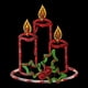Northlight Bougies Allumées 16,5 Po avec Silhouette de Fenêtre de Noël de Houx et Baies – image 1 sur 2