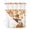 Light apricot, variant on No Hook Shower Curtain, Fall Scarecrows Long Bathtub Curtains with Snap in Liner, Thanksgiving Autumn Pumpkins Leaves Brown Waterproof Washable Fabric Bathroom Curtain Set, 72" x 78"