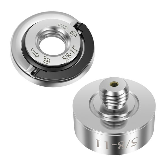 Angle Grinder Adapter with Pressure Plate Stainless Steel 5/8-11 Inch Thread Adapter Easy Install for Angle Grinder