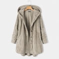 thumbnail image 2 of UPPADA Long Winter Coats for Women Dressy Warm Extreme Cold Weather Outwear Furry Fleece Lned Thicken Sherpa- Jacket, 2 of 4