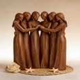 thumbnail image 7 of Dserhfy Sisters by My Side Friendship Figurine Resin 5/6 Sisters Sculpture Best Friend Birthday Gifts for Women Female, 7 of 7