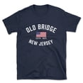 thumbnail image 1 of Old Bridge New Jersey Patriot Men's Cotton T-Shirt, 1 of 1