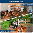 thumbnail image 5 of EuKer 10-Holes Chicken Nesting Box with Bracket, Heavy-Duty Metal Laying Boxes for Backyard, Farms, Chicken Coop, Orange, 5 of 7