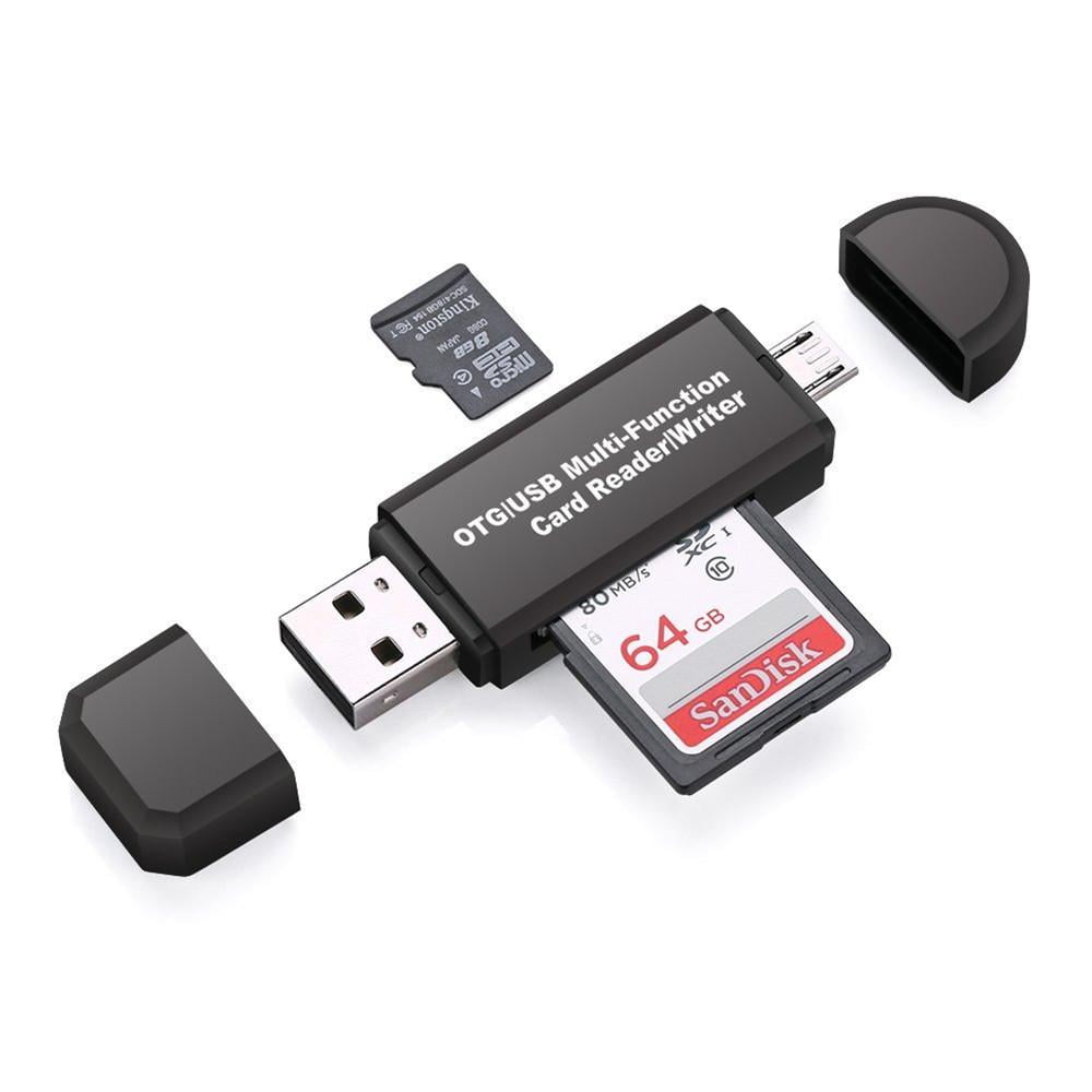 1x Memory Card Reader/Writer Adapters To USB 2.0 Flash for Micro SD SDHC SDXC TF 