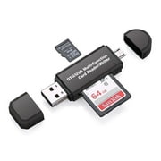 USB 2.0  OTG Micro SD/SDXC TF Card Reader Adapter Multi-Function U Disk PC Phones Memory Card Reader