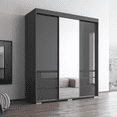 thumbnail image 3 of Monaco 3 Door Modern 71" Wardrobe with Mirror, 3 of 6