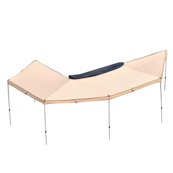 270 Degree Awning, 133 sq.ft Driver Side Vehicle Awning, Waterproof UV50  Car Side Awnings with Carry Bag, All-Weather Free-Standing Overland Awnings Car Shelter for SUV Van Truck Camping