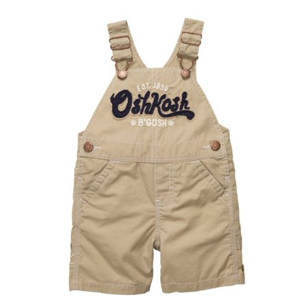 Osh Kosh - Osh Kosh Bgosh Infant Boys Brown Shortall Overall Shorts 12 ...