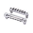 thumbnail image 3 of Baohd Electric Guitar Bridge Hardness Bridges Set Decorative Chrome Color Wear-resistant Beginner Use Replacement, 3 of 8