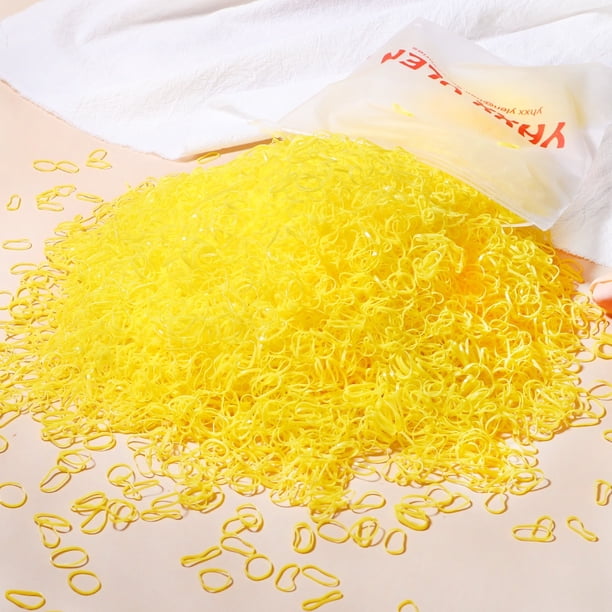 500/1000/2000pcs Niñas Colorido Desechable Banda De Goma Lazos Para El Cabello Niños Cola De Caballo Soporte Bandas Accesorios