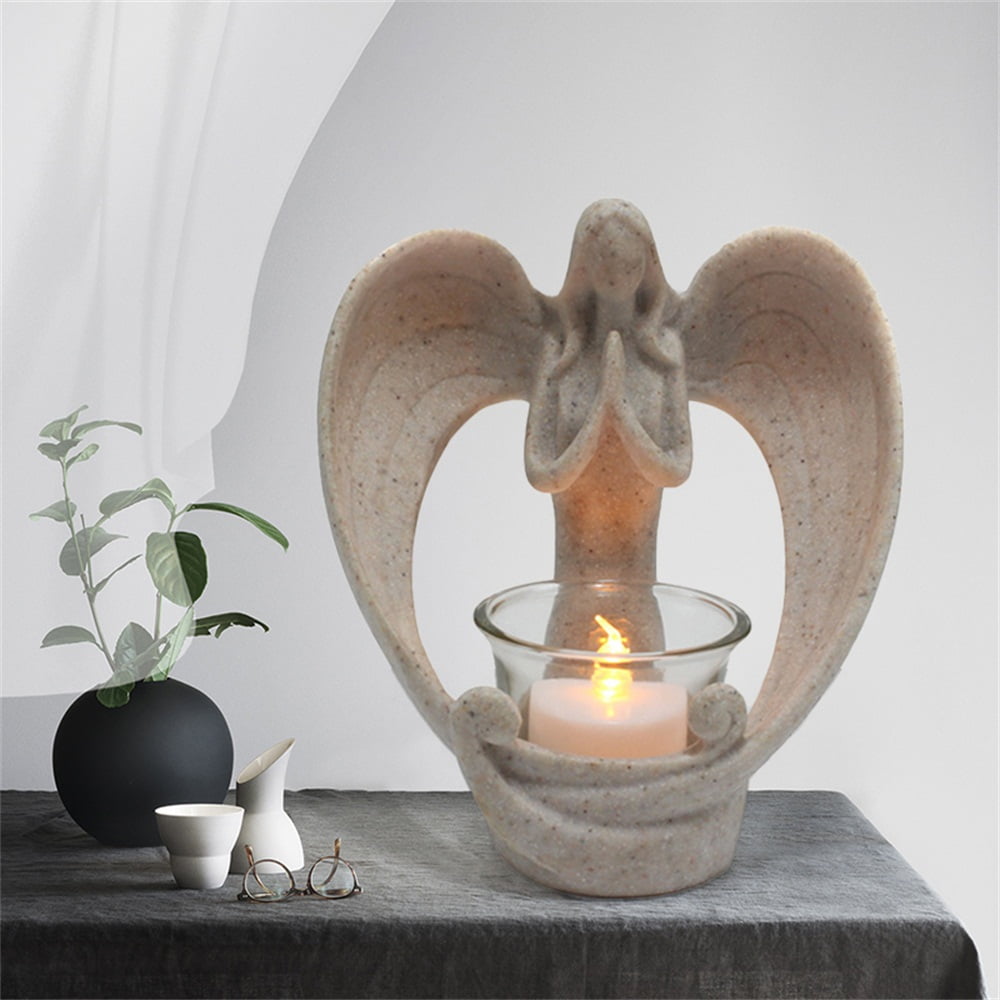 Joyful Circle Of Angels Ceramic Tealight Candle Holder 