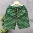 thumbnail image 6 of Joernso Men Summer Shorts Elastic Waist Adjustable Drawstrings Casual Shorts with Pockets Printing Wide Leg Beach Shorts Streetwear, 6 of 8