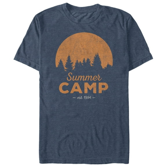 Men's Lost Gods Summer Camp Est. 1993  Graphic Tee Navy Blue Heather 5X Large