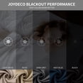 thumbnail image 2 of Juego de 2 paneles de cortinas Joydeco Blackout de 84 pulgadas de largo, 2 of 8