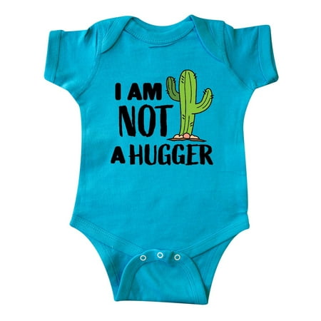 

Inktastic I am Not a Hugger with Cactus Gift Baby Boy or Baby Girl Bodysuit