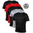 thumbnail image 1 of Blank Activewear Pack of 5 Men's T-Shirt, Quick Dry Performance fabric, 1 of 4